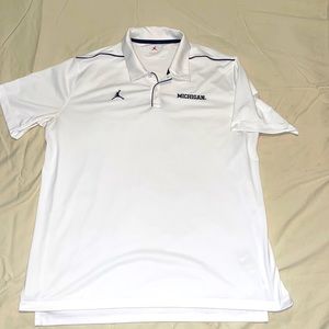 Jordan Michigan jump man polo shirt XXL